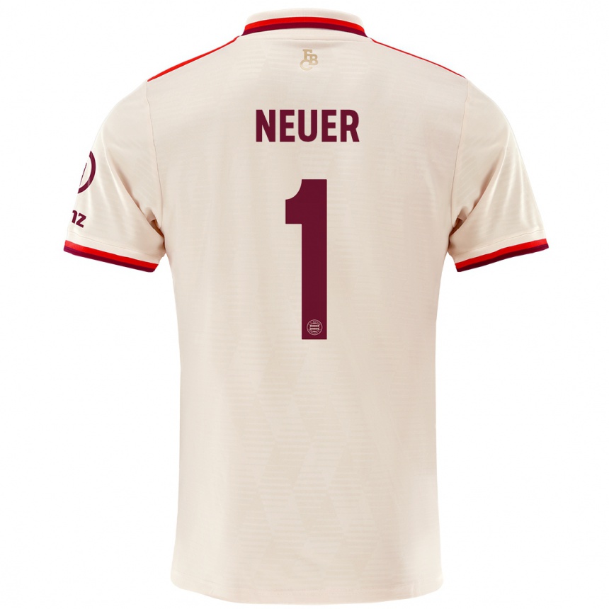 Niño Fútbol Camiseta Manuel Neuer #1 Lino Equipación Tercera 2024/25 México