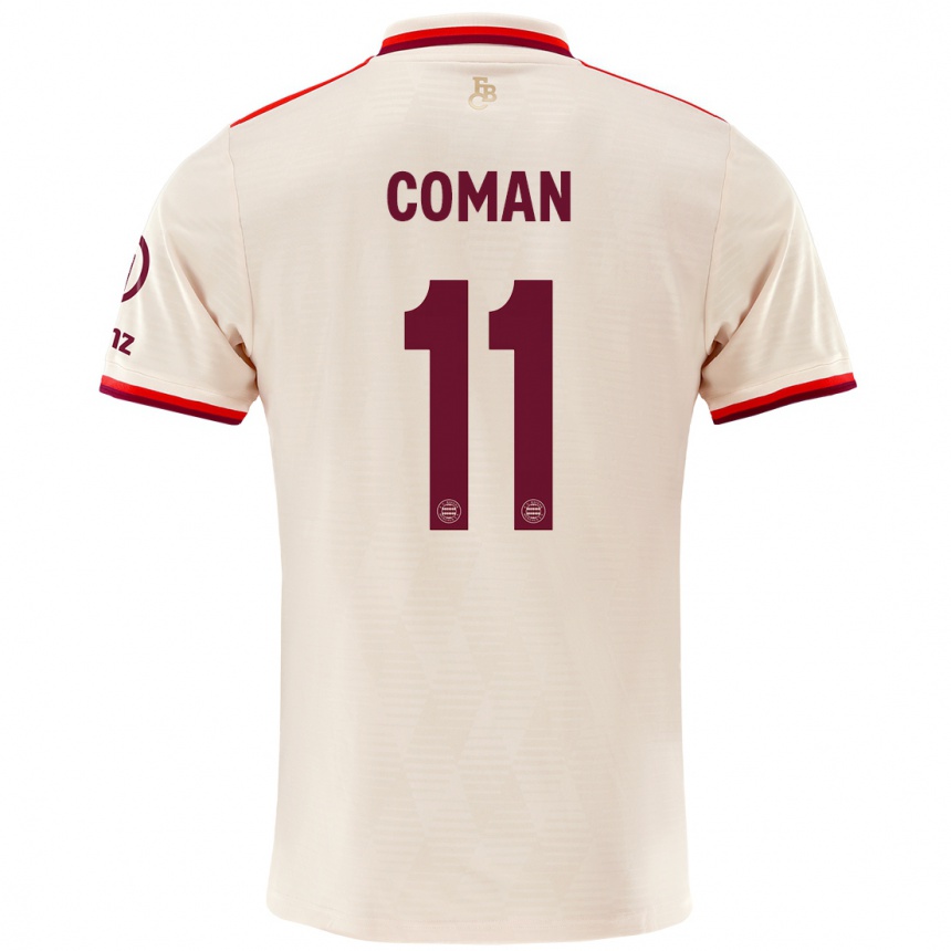 Niño Fútbol Camiseta Kingsley Coman #11 Lino Equipación Tercera 2024/25 México