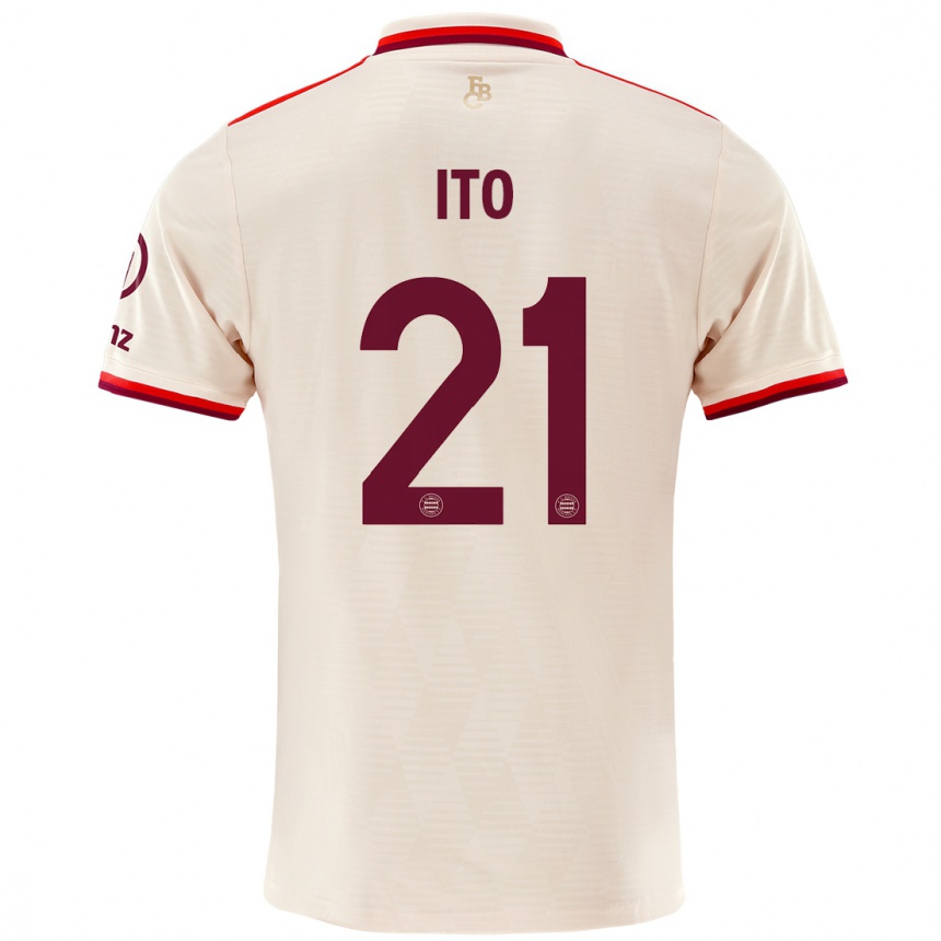 Niño Fútbol Camiseta Hiroki Ito #21 Lino Equipación Tercera 2024/25 México