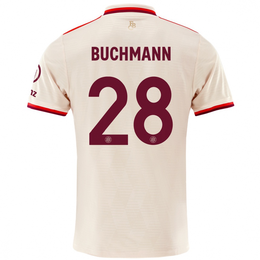 Niño Fútbol Camiseta Tarek Buchmann #28 Lino Equipación Tercera 2024/25 México