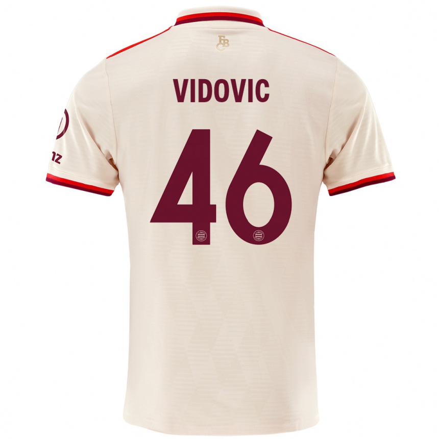 Niño Fútbol Camiseta Gabriel Vidovic #46 Lino Equipación Tercera 2024/25 México