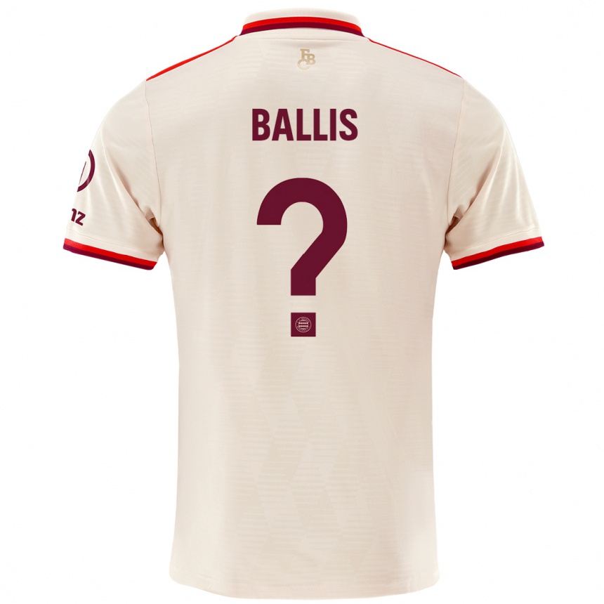 Niño Fútbol Camiseta Benjamin Ballis #0 Lino Equipación Tercera 2024/25 México