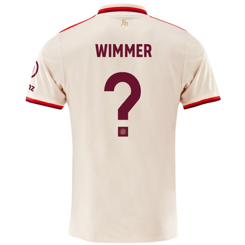 Niño Fútbol Camiseta Benedikt Wimmer #0 Lino Equipación Tercera 2024/25 México