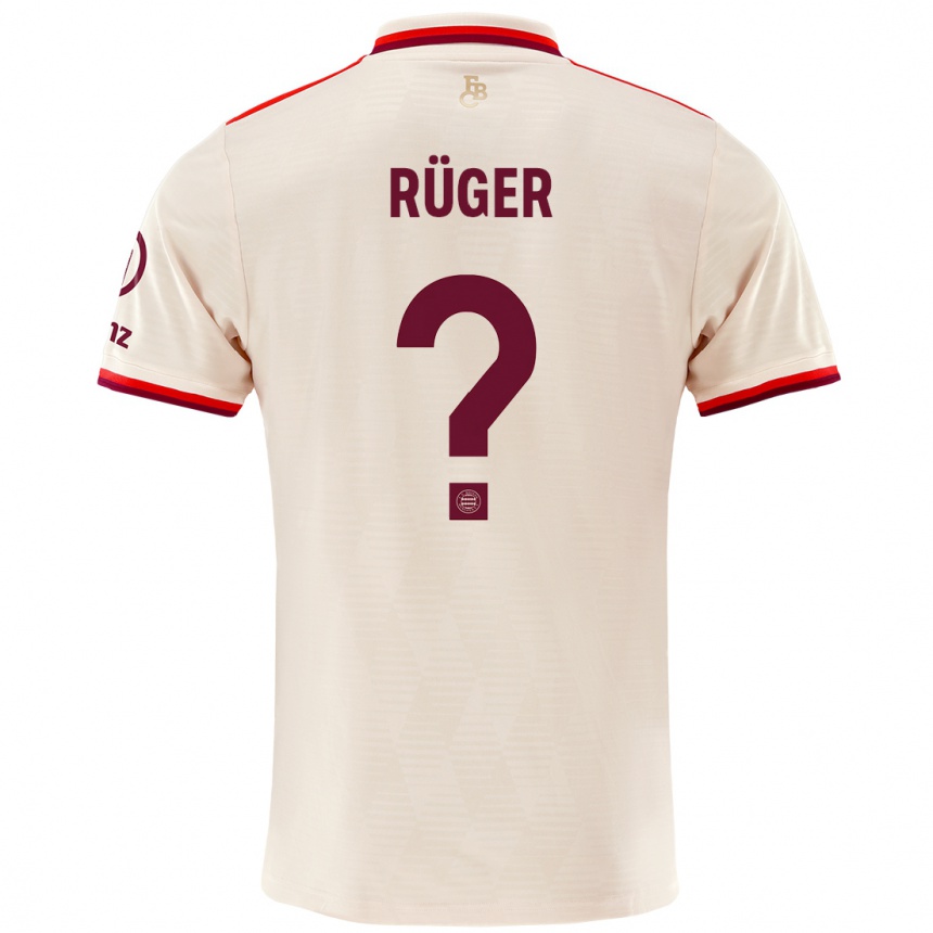 Niño Fútbol Camiseta Kurt Rüger #0 Lino Equipación Tercera 2024/25 México