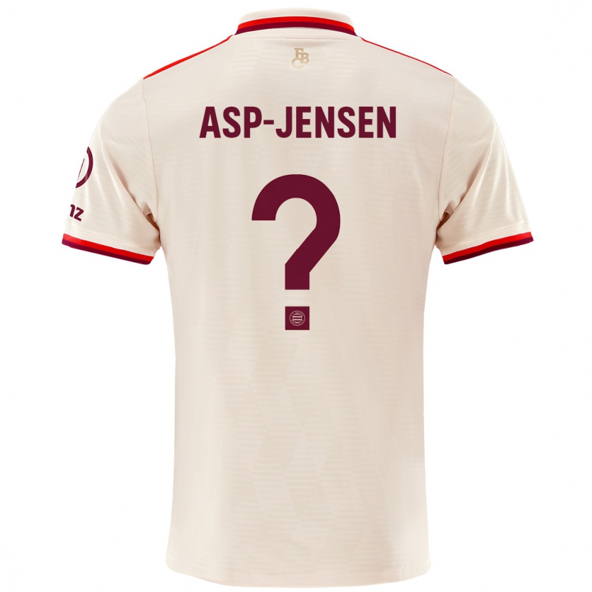 Niño Fútbol Camiseta Jonathan Asp-Jensen #0 Lino Equipación Tercera 2024/25 México