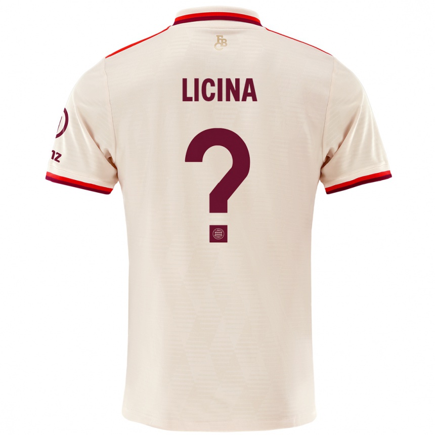 Niño Fútbol Camiseta Adin Licina #0 Lino Equipación Tercera 2024/25 México