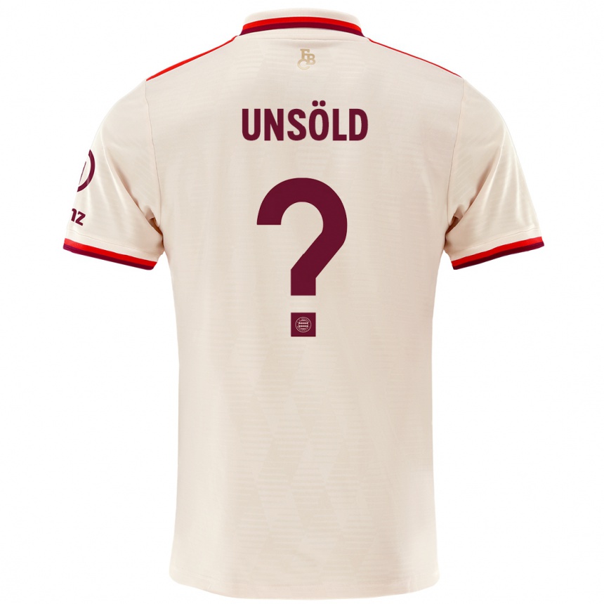 Niño Fútbol Camiseta Samuel Unsöld #0 Lino Equipación Tercera 2024/25 México