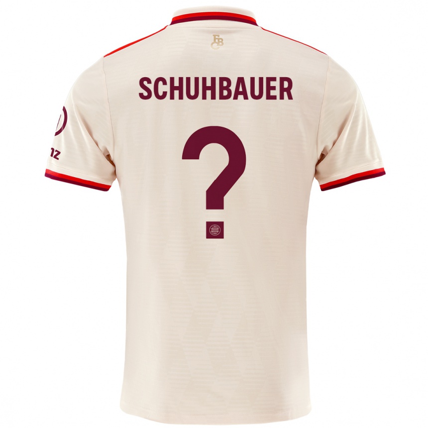 Niño Fútbol Camiseta Maximilian Schuhbauer #0 Lino Equipación Tercera 2024/25 México