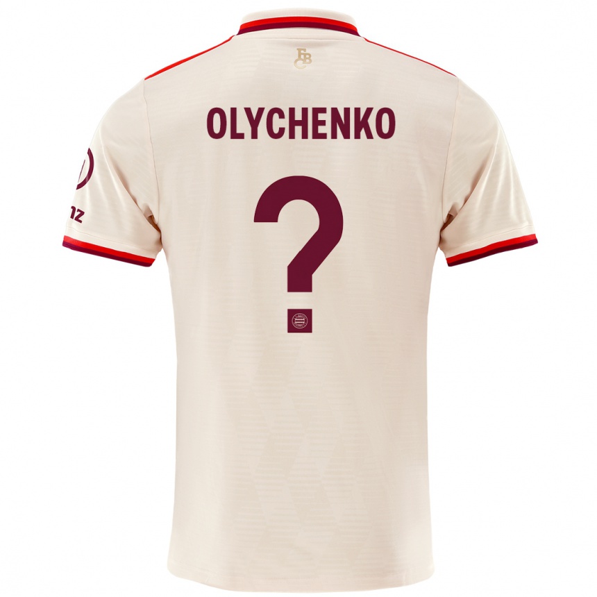 Niño Fútbol Camiseta Bogdan Olychenko #0 Lino Equipación Tercera 2024/25 México