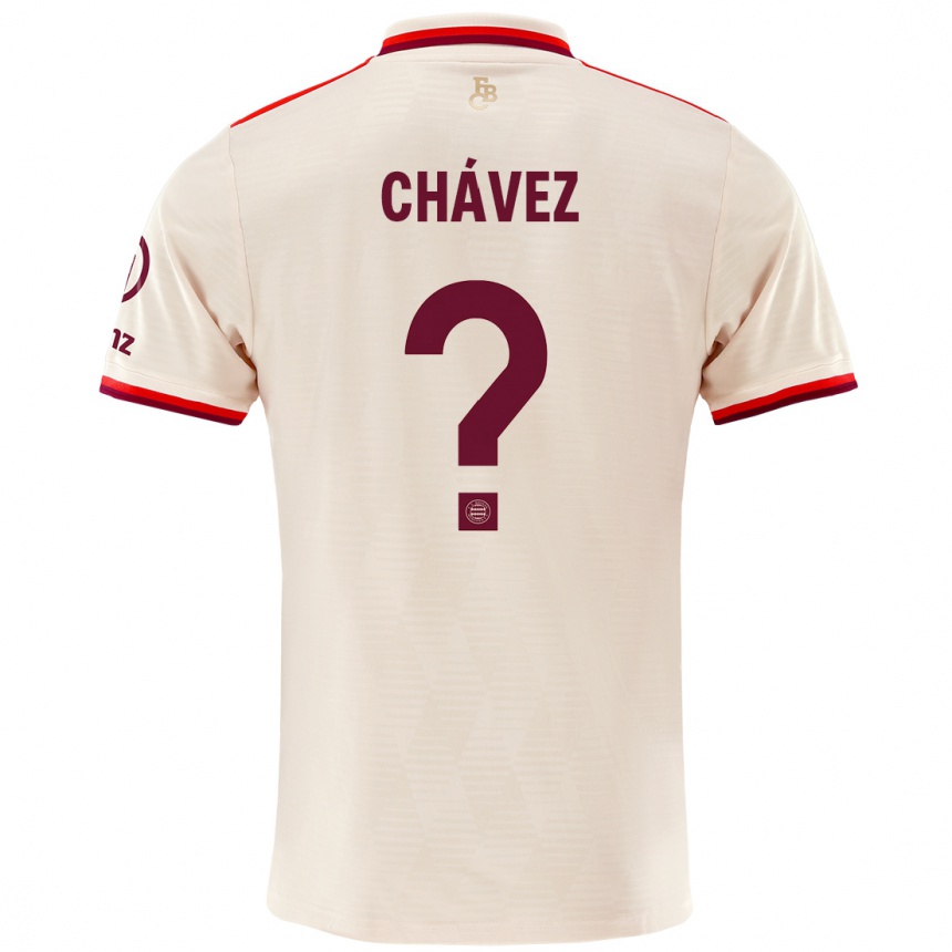 Niño Fútbol Camiseta Felipe Chávez #0 Lino Equipación Tercera 2024/25 México