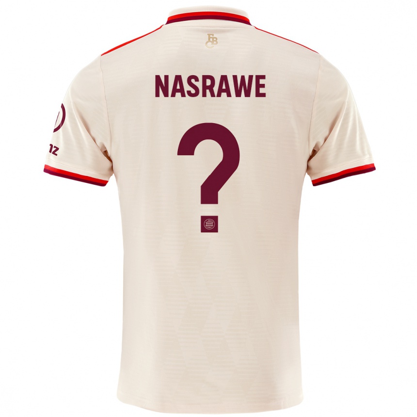 Niño Fútbol Camiseta Jussef Nasrawe #0 Lino Equipación Tercera 2024/25 México