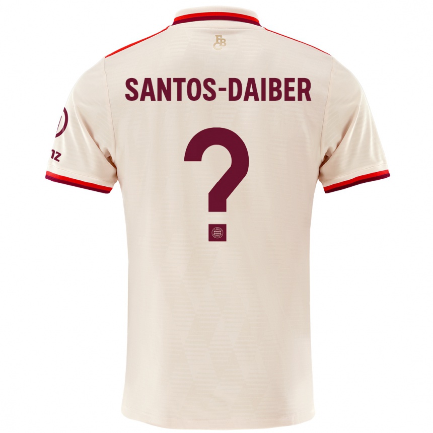 Niño Fútbol Camiseta David Santos-Daiber #0 Lino Equipación Tercera 2024/25 México