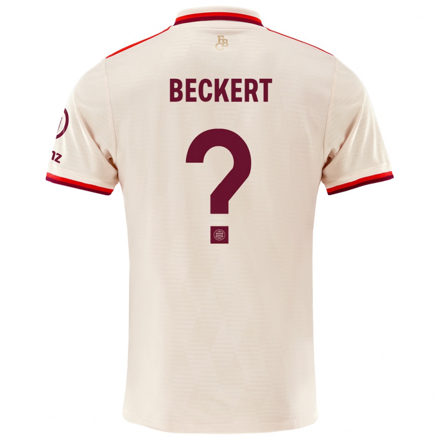 Niño Fútbol Camiseta Valentin Beckert #0 Lino Equipación Tercera 2024/25 México