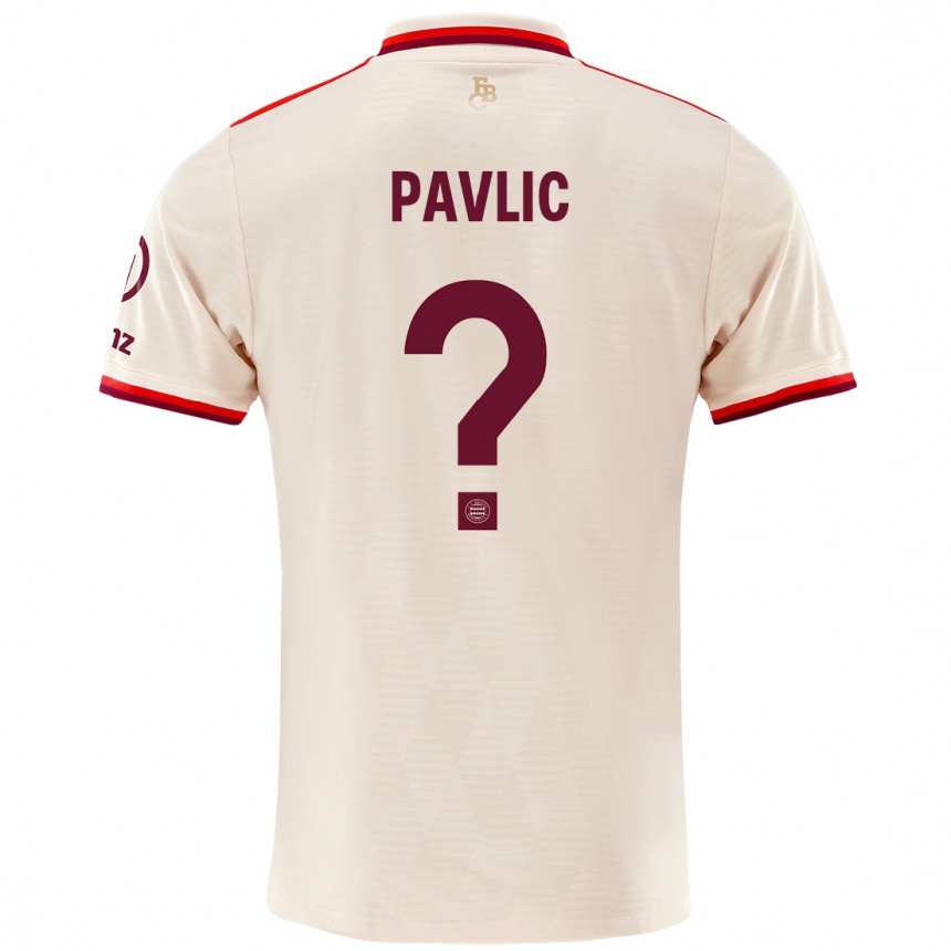 Niño Fútbol Camiseta Raphael Pavlic #0 Lino Equipación Tercera 2024/25 México