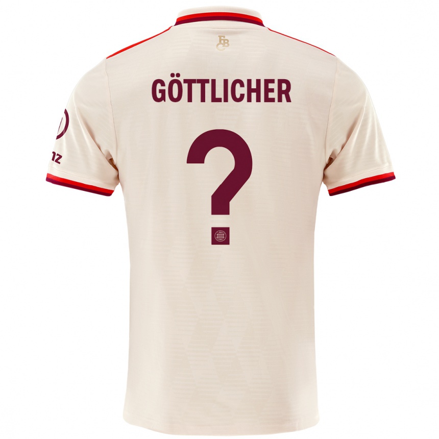 Niño Fútbol Camiseta Moritz Göttlicher #0 Lino Equipación Tercera 2024/25 México