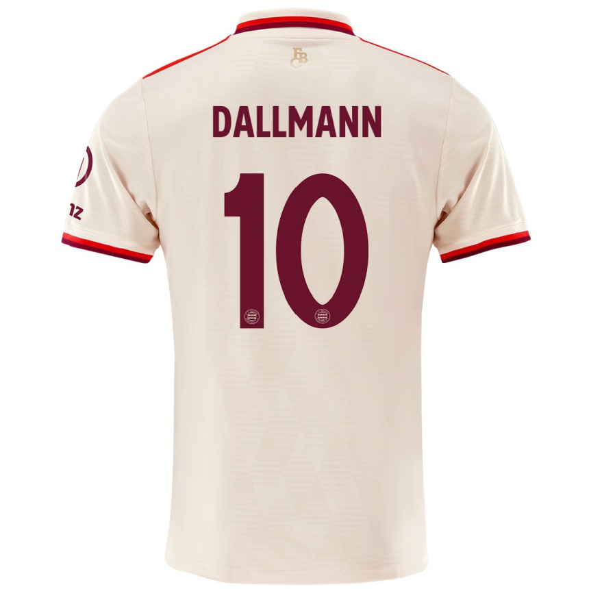 Niño Fútbol Camiseta Linda Dallmann #10 Lino Equipación Tercera 2024/25 México