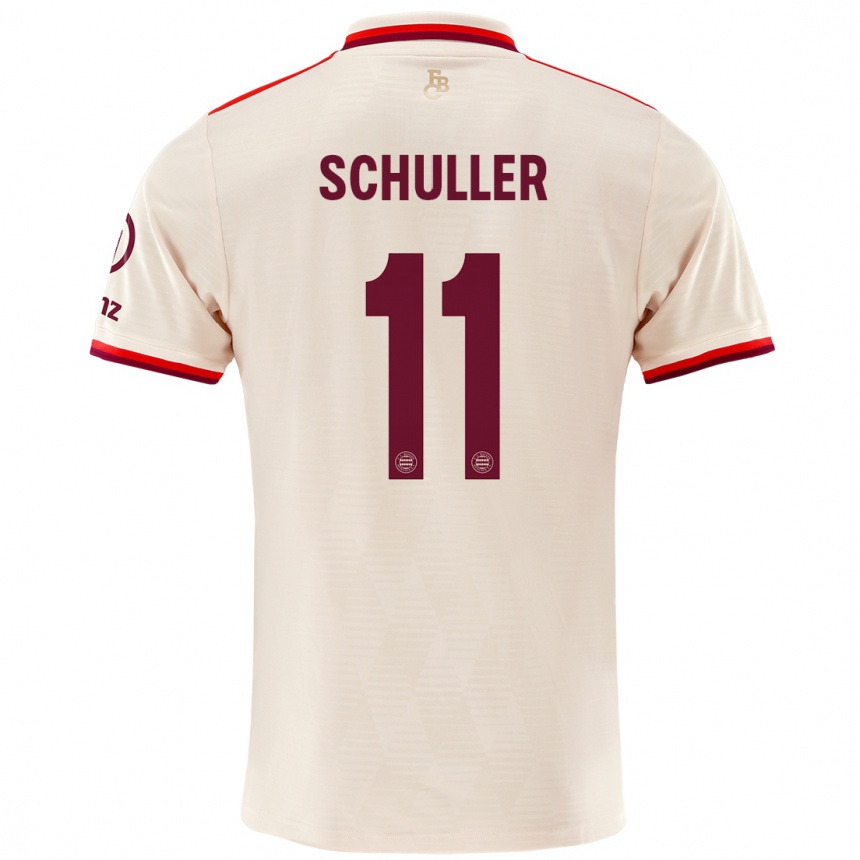 Niño Fútbol Camiseta Lea Schuller #11 Lino Equipación Tercera 2024/25 México