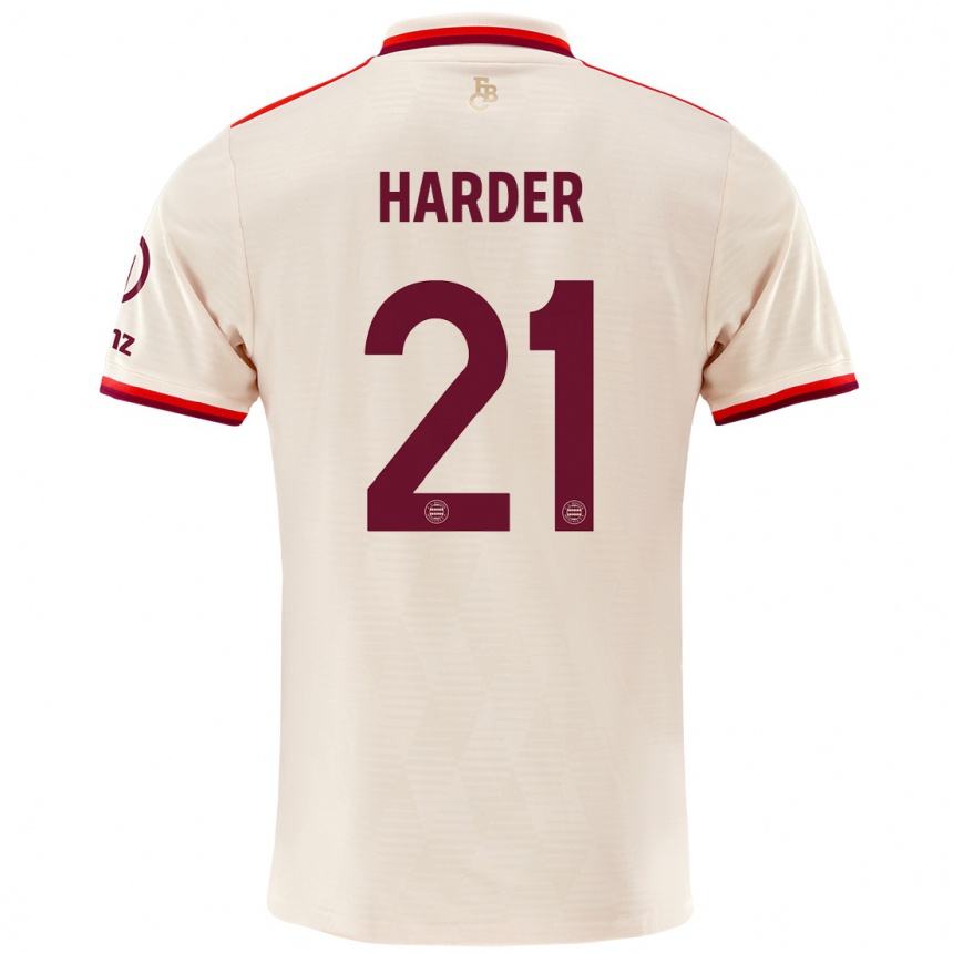 Niño Fútbol Camiseta Pernille Harder #21 Lino Equipación Tercera 2024/25 México