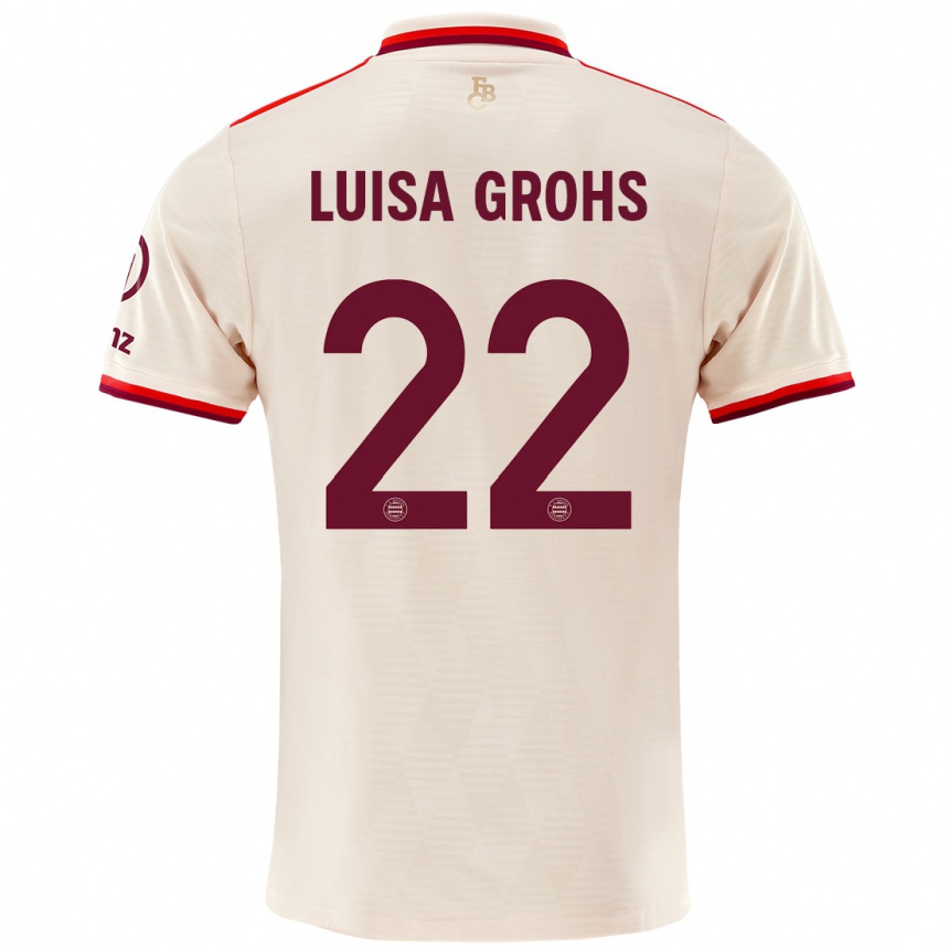 Niño Fútbol Camiseta Maria Luisa Grohs #22 Lino Equipación Tercera 2024/25 México