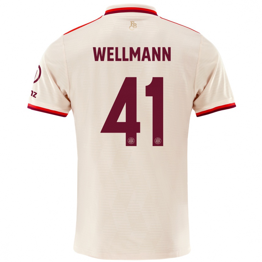 Niño Fútbol Camiseta Anna Wellmann #41 Lino Equipación Tercera 2024/25 México