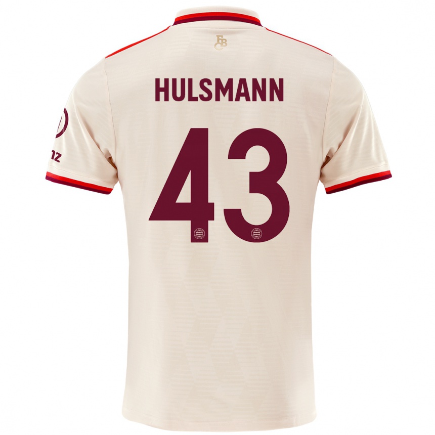 Niño Fútbol Camiseta Tom Hulsmann #43 Lino Equipación Tercera 2024/25 México