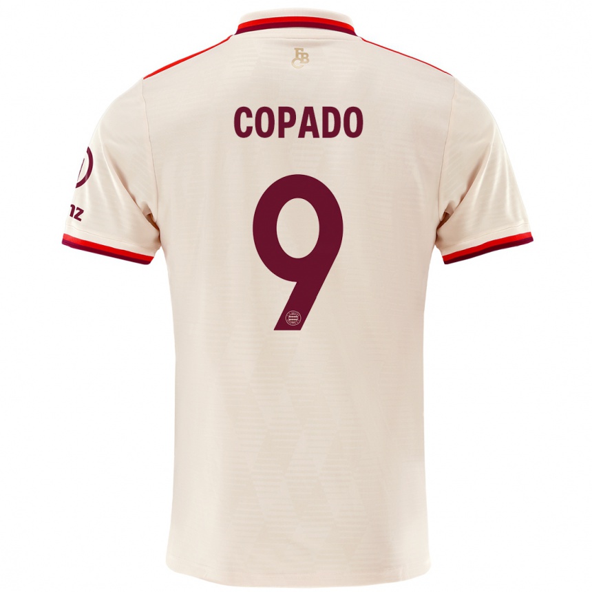 Niño Fútbol Camiseta Lucas Copado #9 Lino Equipación Tercera 2024/25 México