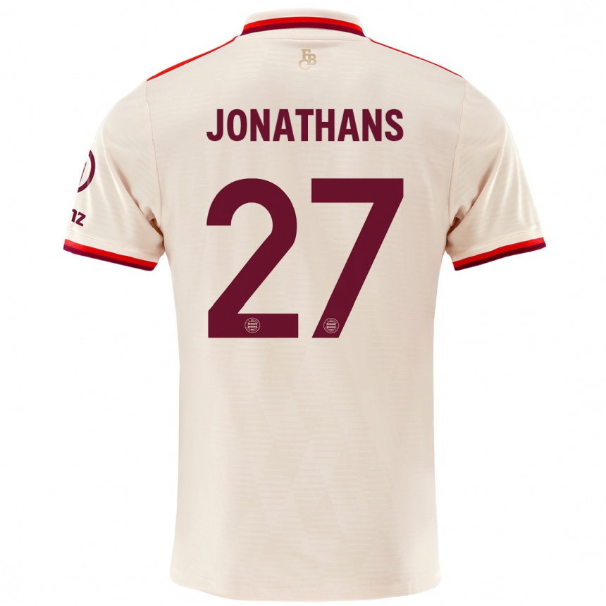 Niño Fútbol Camiseta David Jonathans #27 Lino Equipación Tercera 2024/25 México