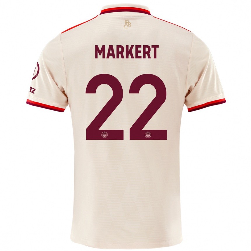 Niño Fútbol Camiseta Leon Markert #22 Lino Equipación Tercera 2024/25 México