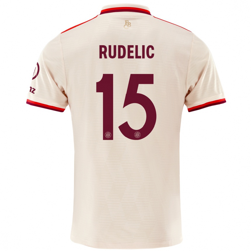 Niño Fútbol Camiseta Ivana Rudelic #15 Lino Equipación Tercera 2024/25 México