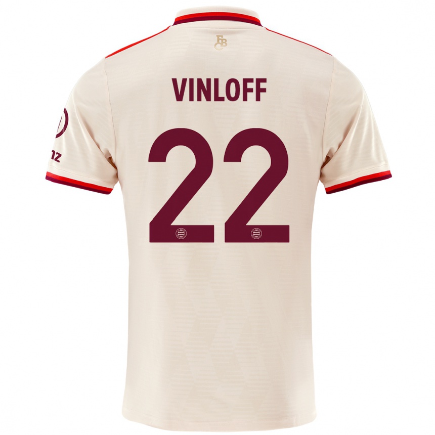 Niño Fútbol Camiseta Matteo Vinloff #22 Lino Equipación Tercera 2024/25 México