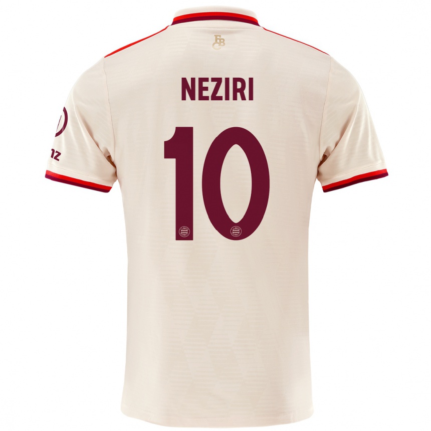 Niño Fútbol Camiseta Behar Neziri #10 Lino Equipación Tercera 2024/25 México