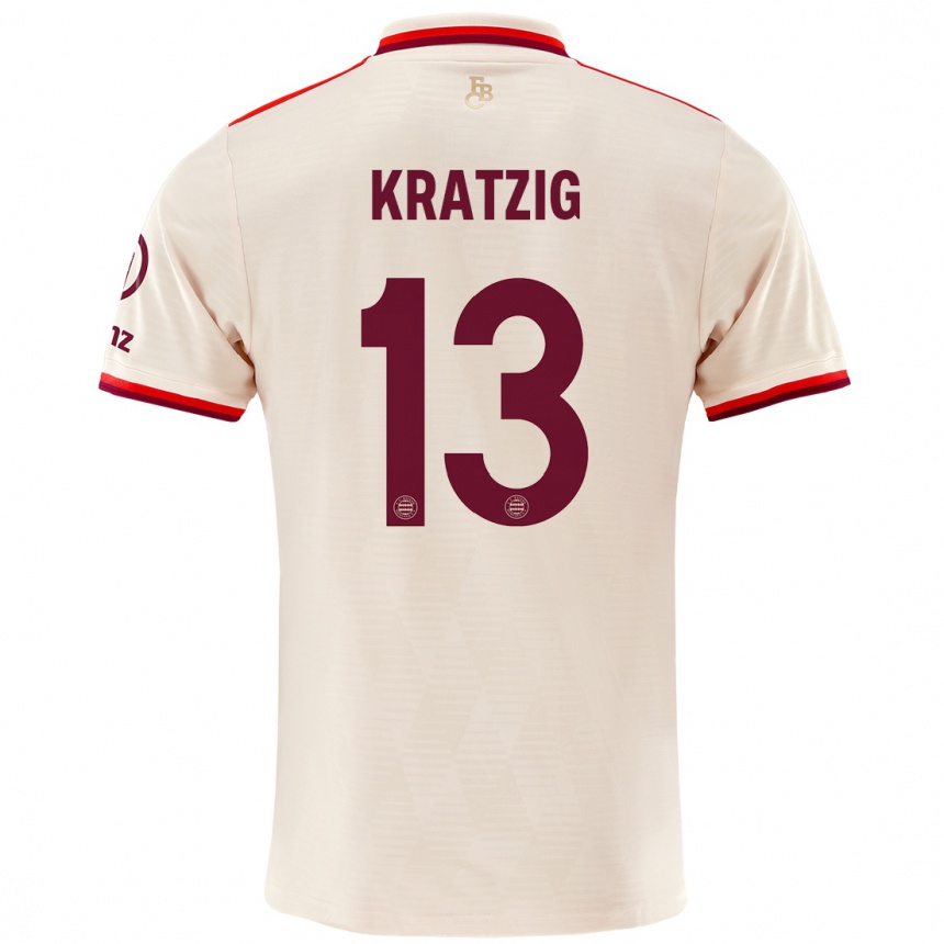 Niño Fútbol Camiseta Frans Kratzig #13 Lino Equipación Tercera 2024/25 México