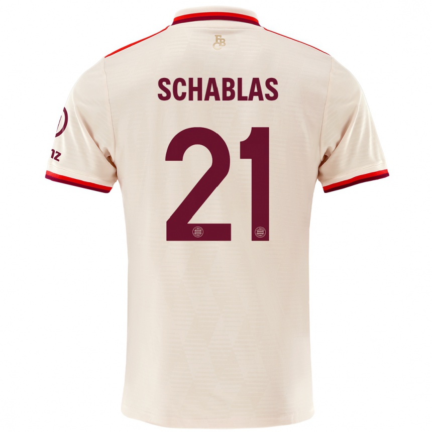 Niño Fútbol Camiseta Matteo Schablas #21 Lino Equipación Tercera 2024/25 México