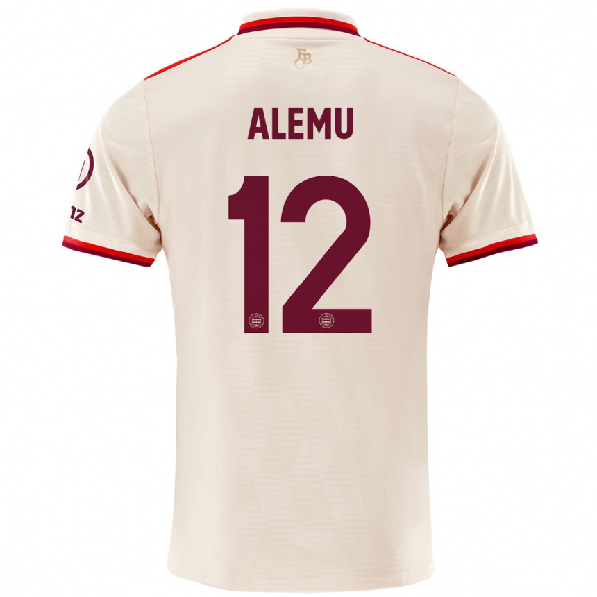 Niño Fútbol Camiseta Liul Alemu #12 Lino Equipación Tercera 2024/25 México