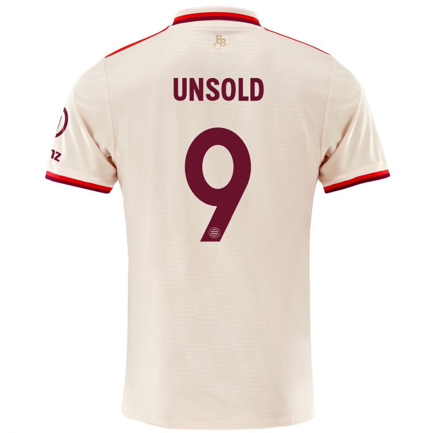 Niño Fútbol Camiseta Samuel Unsold #9 Lino Equipación Tercera 2024/25 México