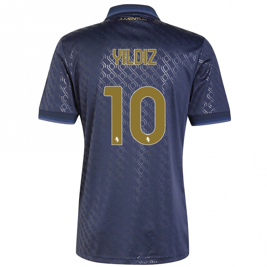 Niño Fútbol Camiseta Kenan Yildiz #10 Azul Marino Equipación Tercera 2024/25 México