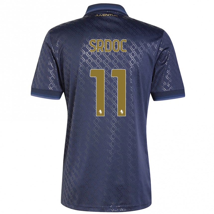 Niño Fútbol Camiseta Ivano Srdoc #11 Azul Marino Equipación Tercera 2024/25 México