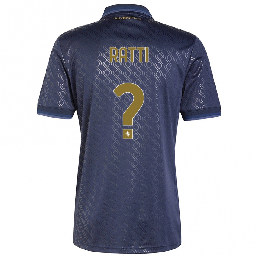 Niño Fútbol Camiseta Leonardo Ratti #0 Azul Marino Equipación Tercera 2024/25 México