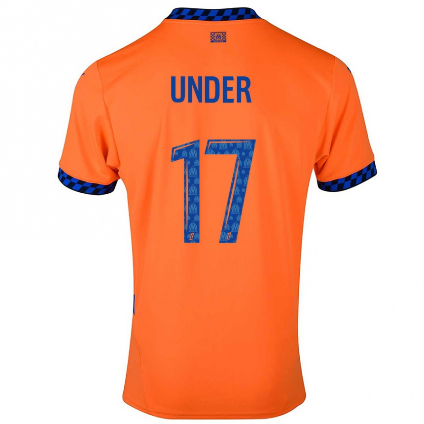 Niño Fútbol Camiseta Cengiz Under #17 Naranja Azul Oscuro Equipación Tercera 2024/25 México