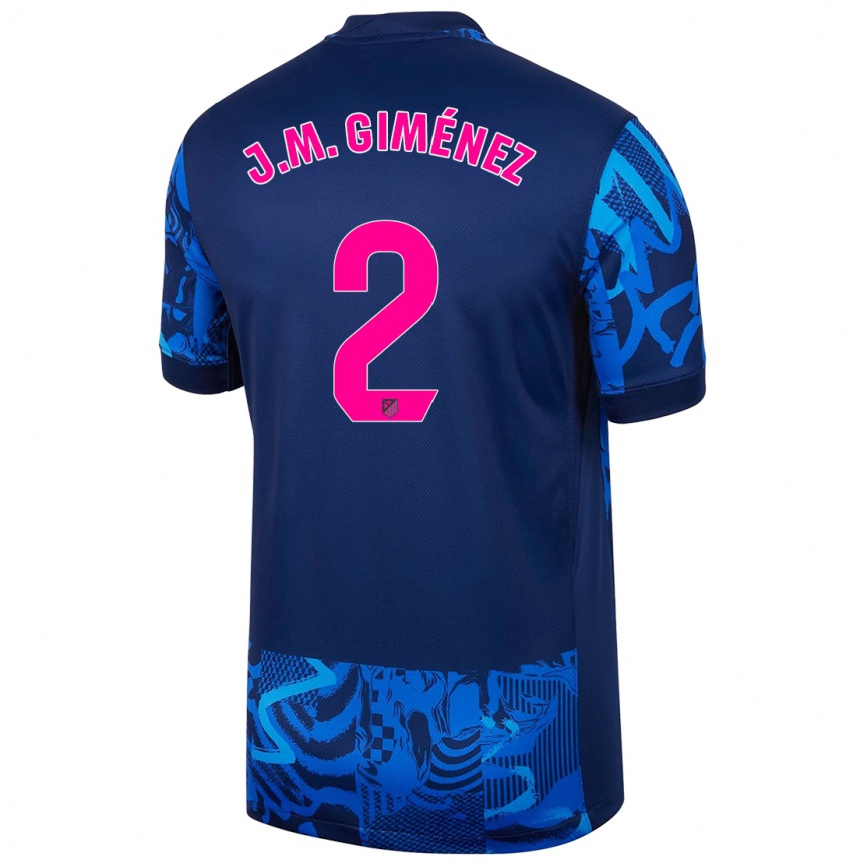 Niño Fútbol Camiseta Jose Maria Gimenez #2 Azul Real Equipación Tercera 2024/25 México