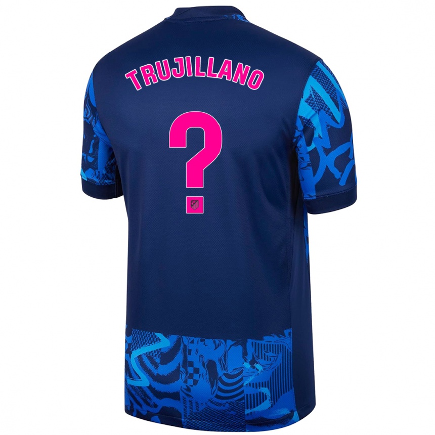 Niño Fútbol Camiseta Guillermo Trujillano #0 Azul Real Equipación Tercera 2024/25 México