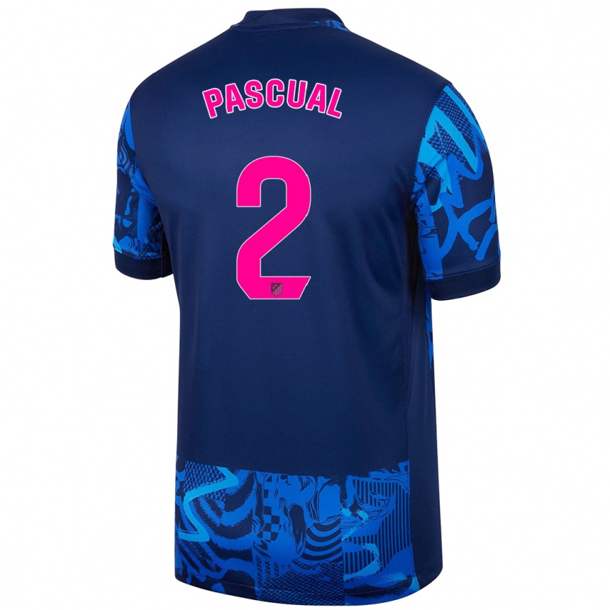 Niño Fútbol Camiseta Martín Pascual #2 Azul Real Equipación Tercera 2024/25 México