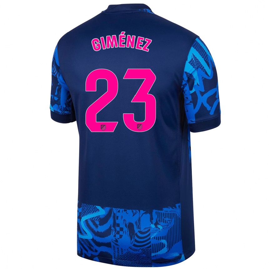 Niño Fútbol Camiseta Carlos Giménez #23 Azul Real Equipación Tercera 2024/25 México