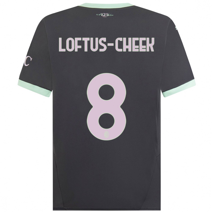 Niño Fútbol Camiseta Ruben Loftus-Cheek #8 Gris Equipación Tercera 2024/25 México