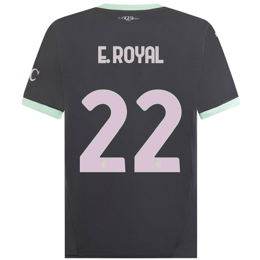 Niño Fútbol Camiseta Emerson Royal #22 Gris Equipación Tercera 2024/25 México