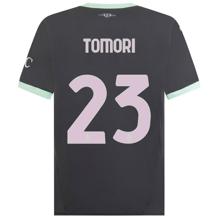 Niño Fútbol Camiseta Fikayo Tomori #23 Gris Equipación Tercera 2024/25 México