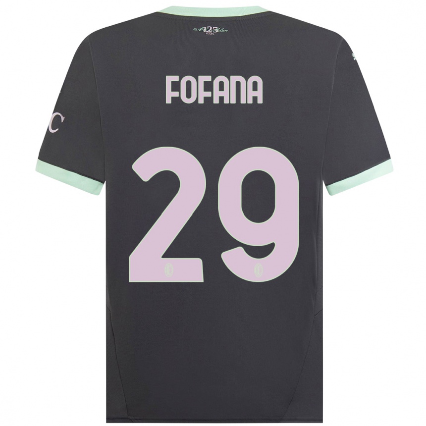 Niño Fútbol Camiseta Youssouf Fofana #29 Gris Equipación Tercera 2024/25 México