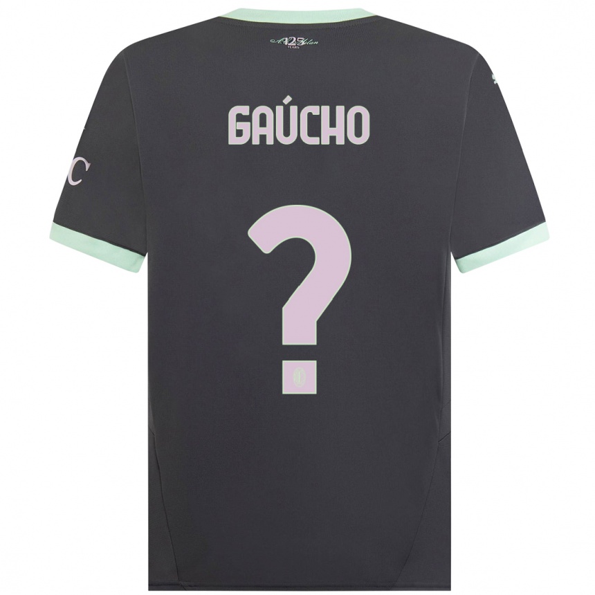 Niño Fútbol Camiseta Estevan Gaúcho #0 Gris Equipación Tercera 2024/25 México