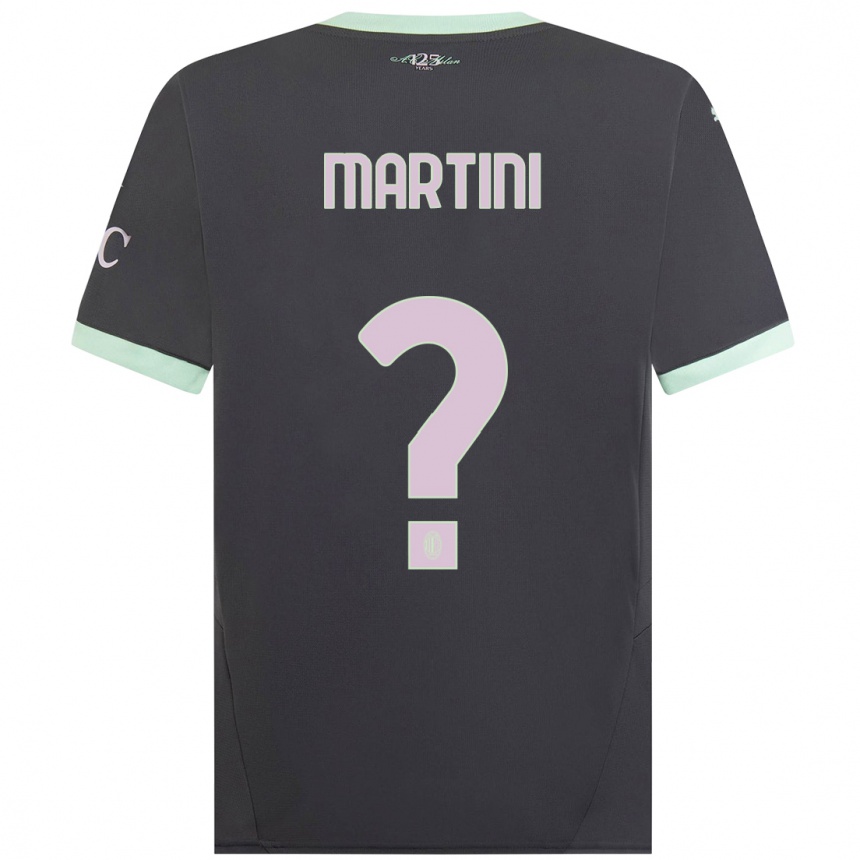 Niño Fútbol Camiseta Thomas Martini #0 Gris Equipación Tercera 2024/25 México