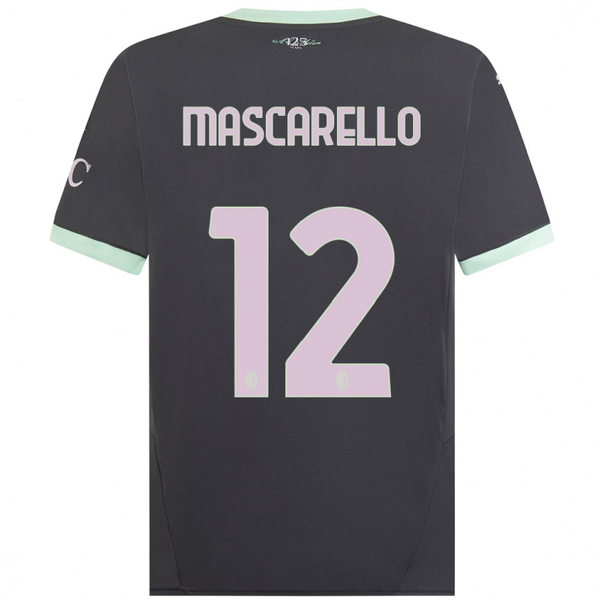 Niño Fútbol Camiseta Marta Mascarello #12 Gris Equipación Tercera 2024/25 México